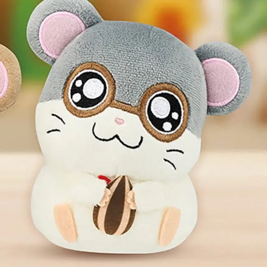 [BUNJANG] Hamtaro Hitoyasumi Glasses Doll (12cm) / 방가방가 햄토리 히토야스미 안경 인형