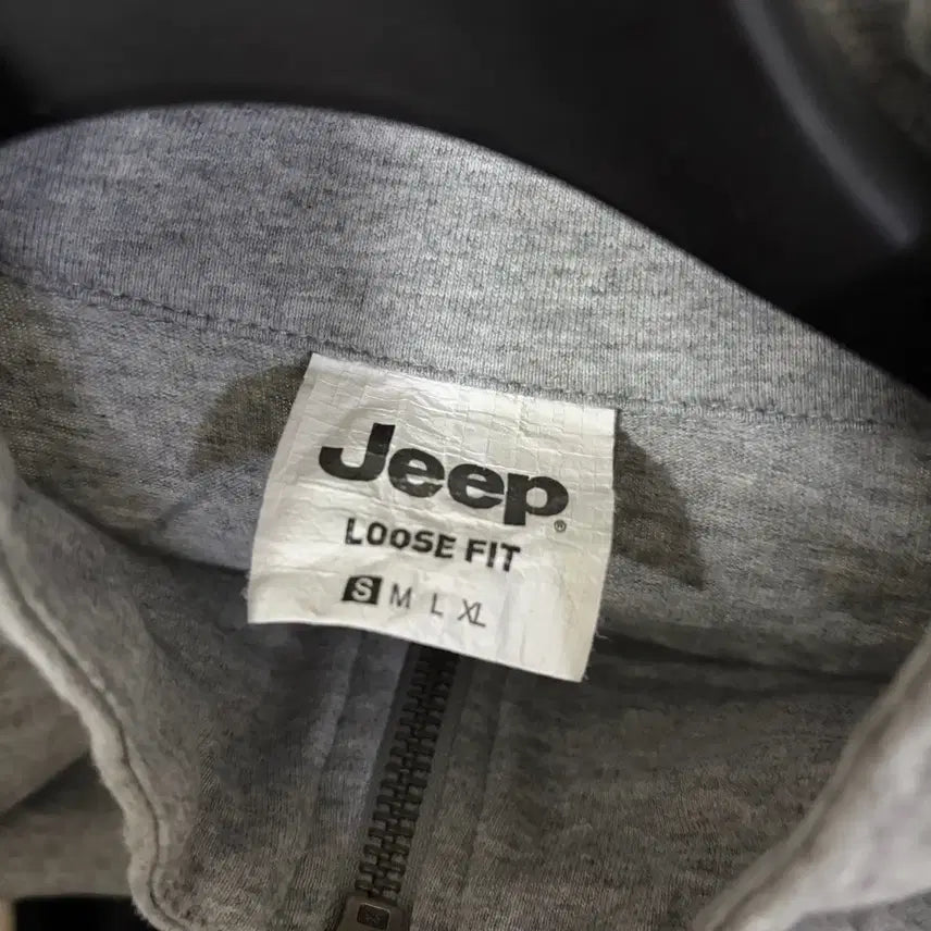[BUNJANG] 지프 jeep 반팔 반집업 회색 s / 지프 jeep 반팔 반집업 회색 s