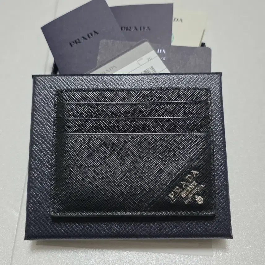 [BUNJANG] Prada Saffiano Leather Card Holder / [S급/정품] 프라다 사피아노 레더 카드홀더 풀박스