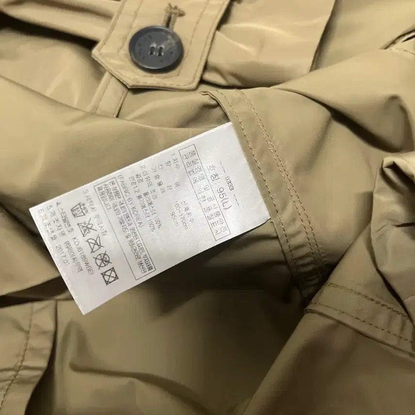 [BUNJANG] KOLPING Hooded Trench Coat Windbreaker (Olive, 95) / 콜핑 KOLPING 후드 트렌치 코트 바람막이 95