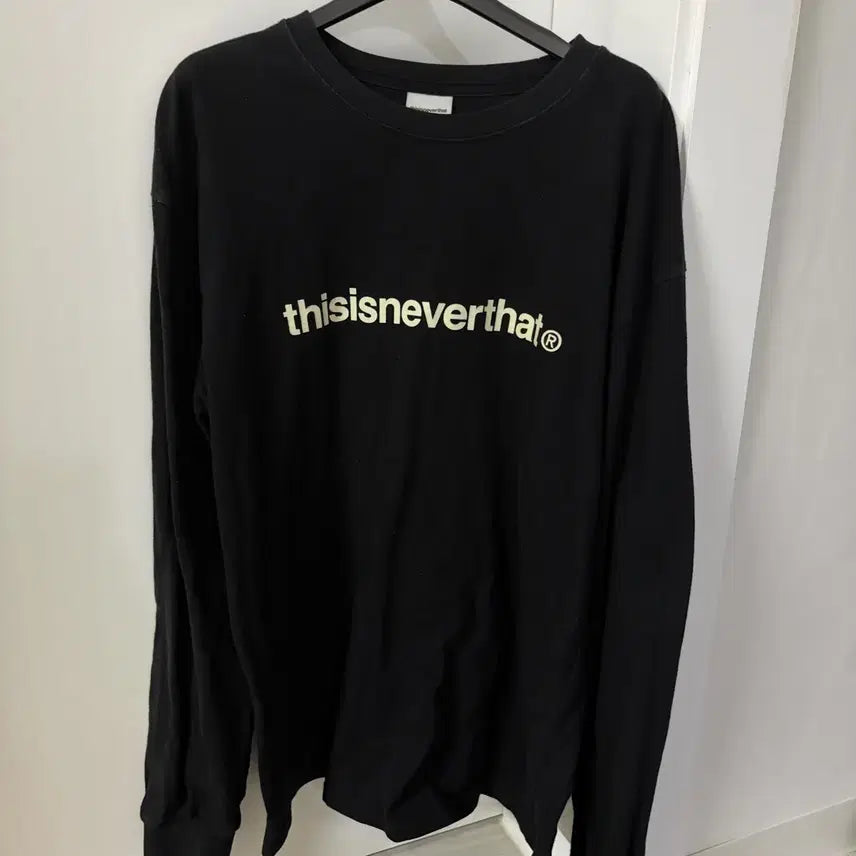 [SOLD OUT] 디스이즈네버댓 디네댓 긴팔 슬리브티 블랙 s