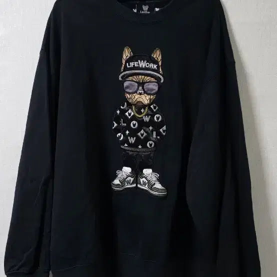 [SOLD OUT] 라이프워크 그래픽 블랙 맨투맨 티셔츠