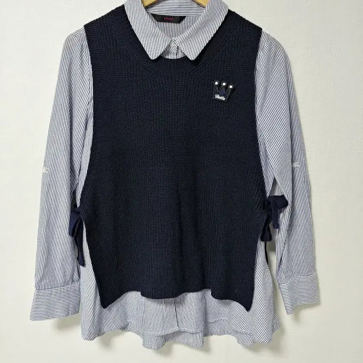 [BUNJANG] SOUP Layered Knit Shirt Size 66 / [SOUP] 숲 레이어드 니트 셔츠 (66사이즈)