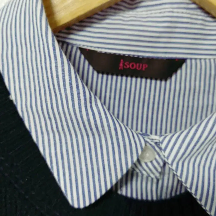 [BUNJANG] SOUP Layered Knit Shirt Size 66 / [SOUP] 숲 레이어드 니트 셔츠 (66사이즈)