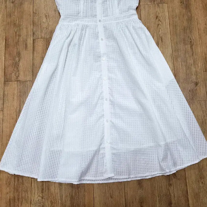 [BUNJANG] marie claire Double Collar Pintuck Dress / 마리끌레르(marie claire) 더블카라 핀턱원피스 55-66 새상품