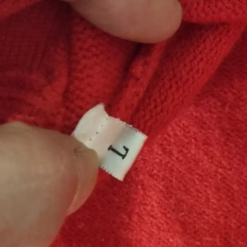 [BUNJANG] AMI Paris Heart Logo Cardigan Red L / ami 아미 하트 로고 레드 가디건