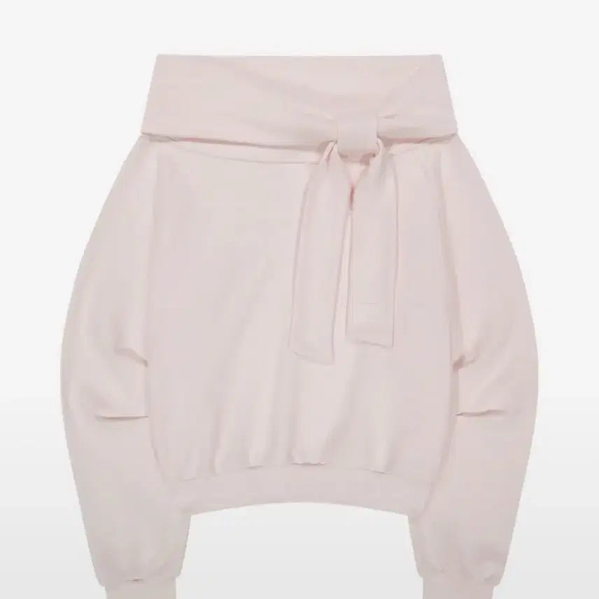 [BUNJANG] Ilygo Pure Bow Off-shoulder Sweatshirt Pink / 판매)일리고 퓨어 보우 오프숄더 맨투맨 핑크