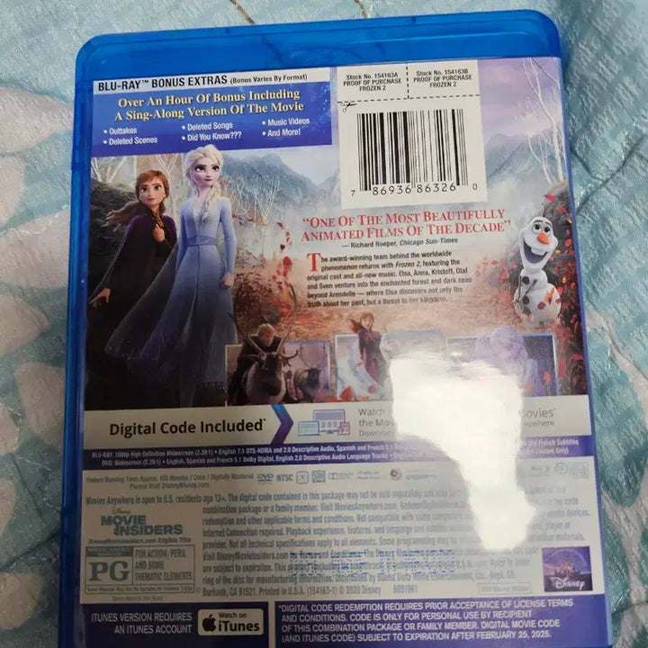 [BUNJANG] Frozen 2 Blu-ray / 겨울왕국2 블루레이