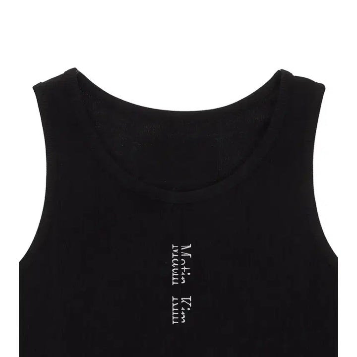 [BUNJANG] Matinkim Sleeveless Top (Black) / 마뗑킴 핀턱 슬리브리스(블랙)