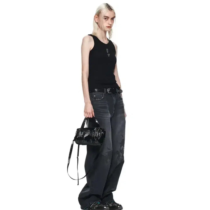 [BUNJANG] Matinkim Sleeveless Top (Black) / 마뗑킴 핀턱 슬리브리스(블랙)