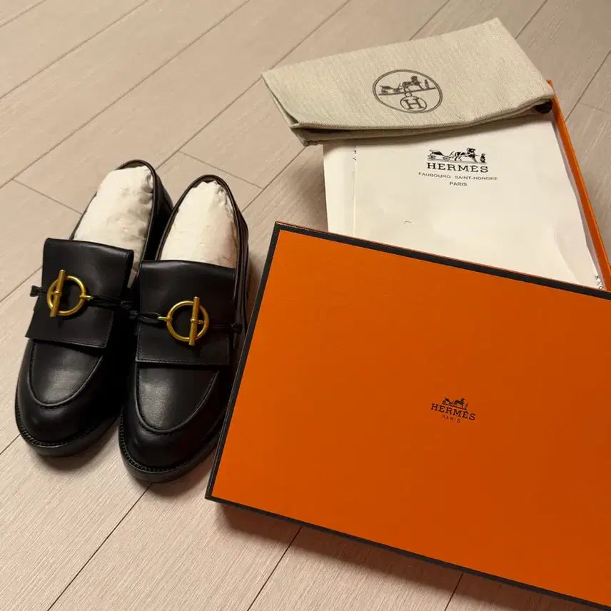 [BUNJANG] Hermès Loafers Black Size 38 / 에르메스 로퍼 38사이즈