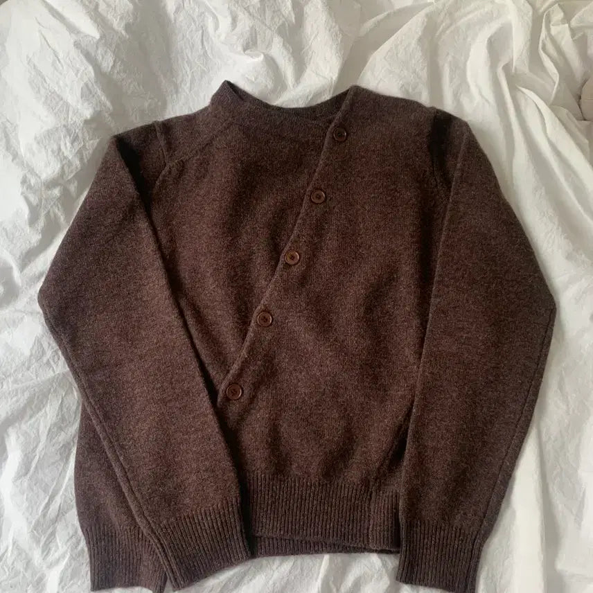 [BUNJANG] ee Numare Two-Way Cardigan - Brown / ee누마레 투웨이 가디건 -브라운