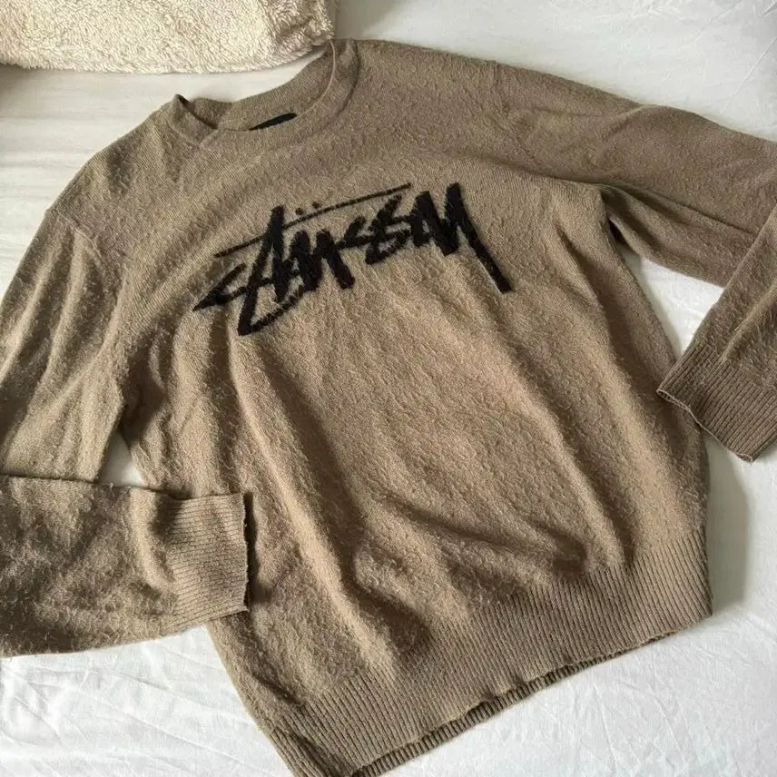 [BUNJANG] Stussy Brushed Knit Sweater / Stussy brushed kint L