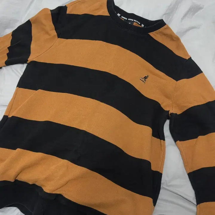 [BUNJANG] Kangol Stripe Sweatshirt L / 캉골 스트라이프 맨투맨 L