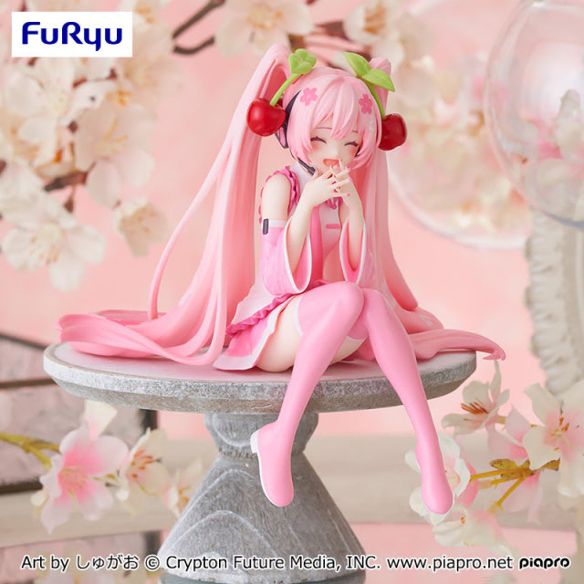 [BUNJANG] Hatsune Miku 2023 Sakura Miku Noodle Stopper Figure / 하츠네 미쿠 2023 사쿠라 미쿠 누들 스토퍼 눈웃음 ver 피규어