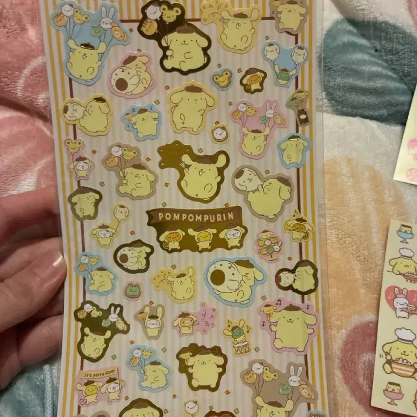 [BUNJANG] Sanrio Pompompurin Sticker Bundle / 산리오 폼폼푸린 스티커 일괄