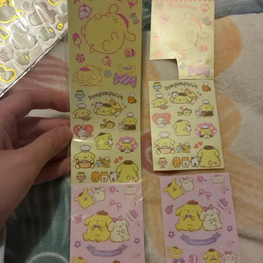 [BUNJANG] Sanrio Pompompurin Sticker Bundle / 산리오 폼폼푸린 스티커 일괄