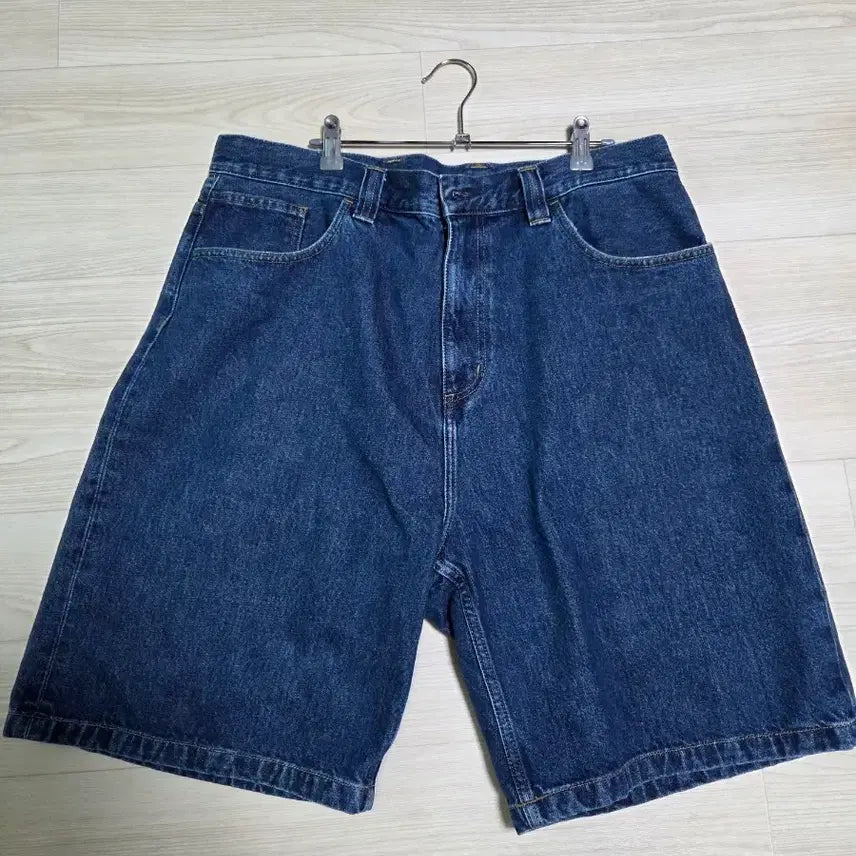 [BUNJANG] Carhartt Brandon Shorts Smith Blue Stone Washed / 칼하트 브랜든 쇼츠 스미스 블루 스톤 워시드