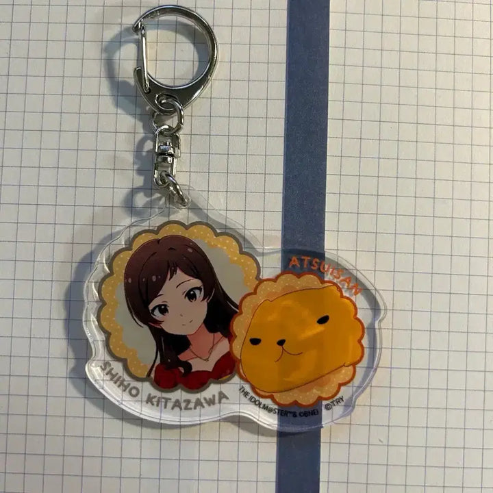 [BUNJANG] Idolmaster Million Live Kitazawa Shio &amp; Capybara Keychain / 아이돌마스터 밀리언라이브 :: 키타자와 시호 &amp; 카피바라상 :: 키링