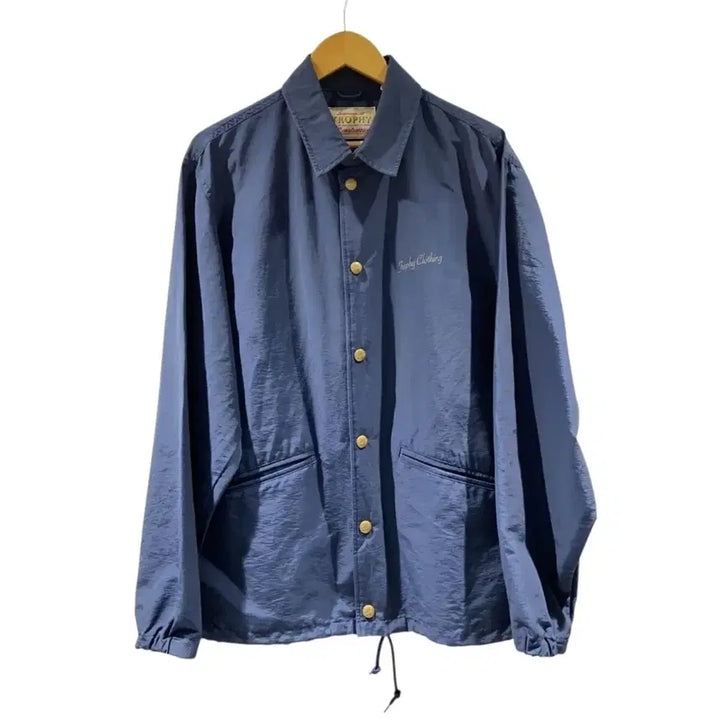 [BUNJANG] Tropical Clothing Logo Warm-up Coach Jacket Navy / 트로피클로딩 로고 웜업 코치자켓 42