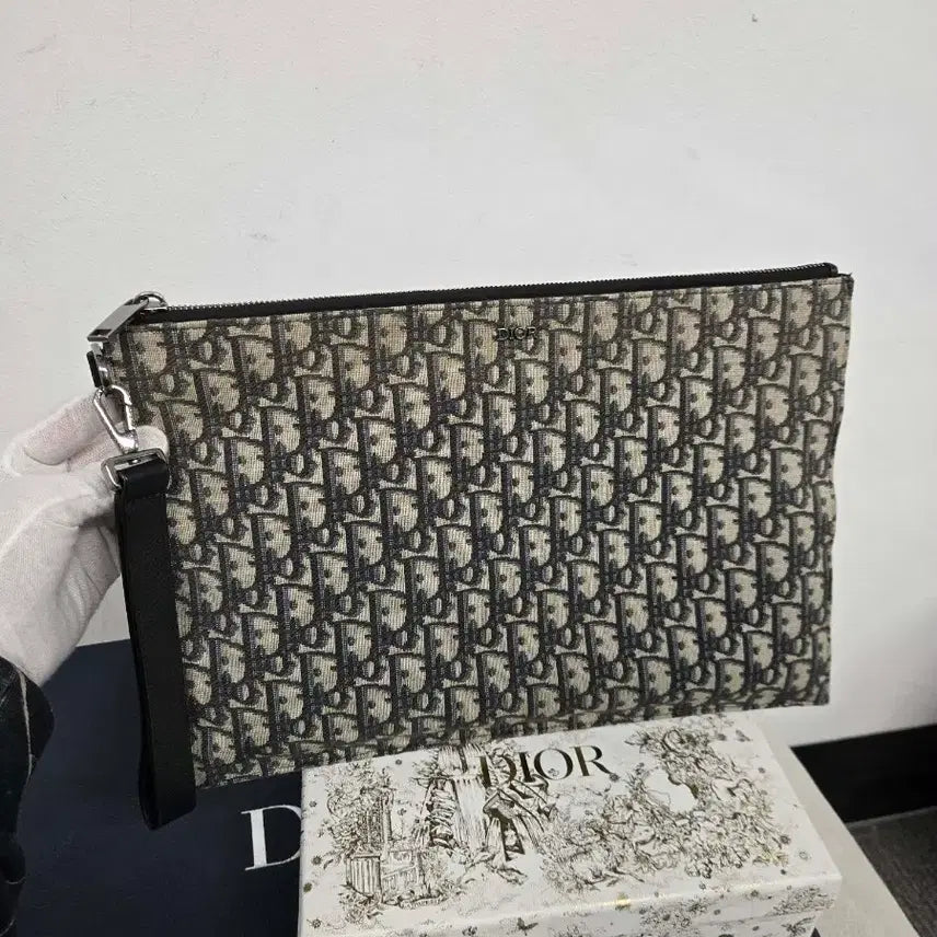 [BUNJANG] Dior Oblique Pouch Clutch Bag / [정품] 디올 오블리크 클러치백