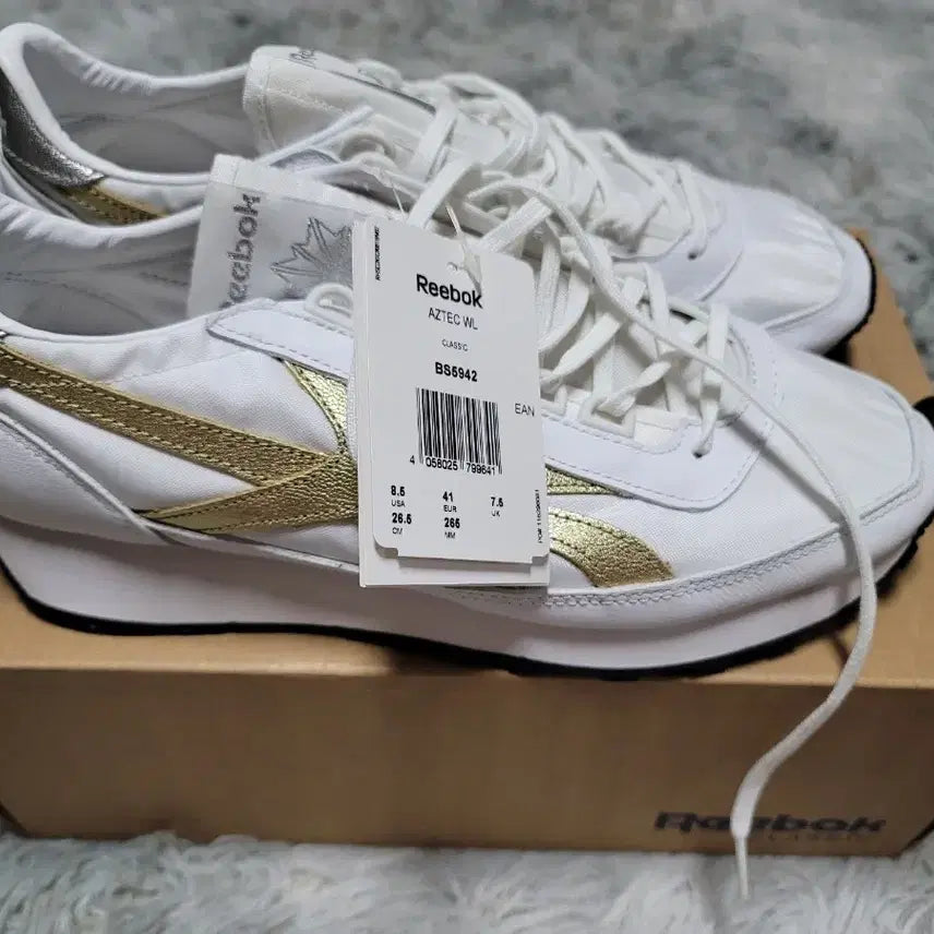 [SOLD OUT] 리복 아즈텍 WL 흰/금 운동화 BS5942