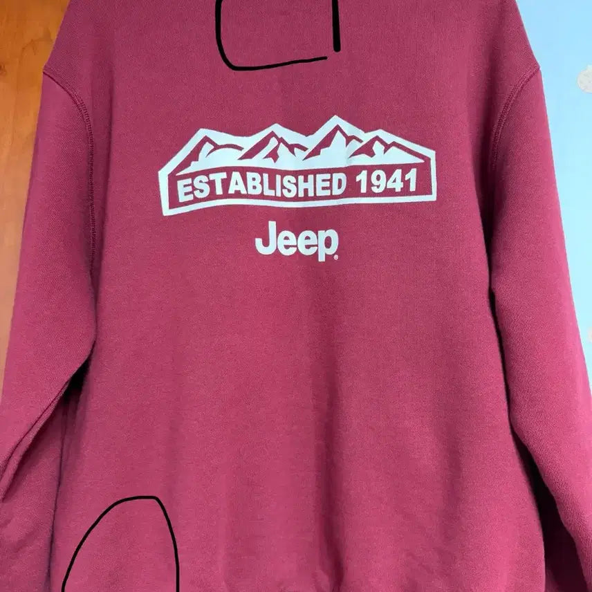 [BUNJANG] Jeep M-Logo Half-Zip Sweatshirt / 지프 M-Logo 반집업 맨투맨 jeep