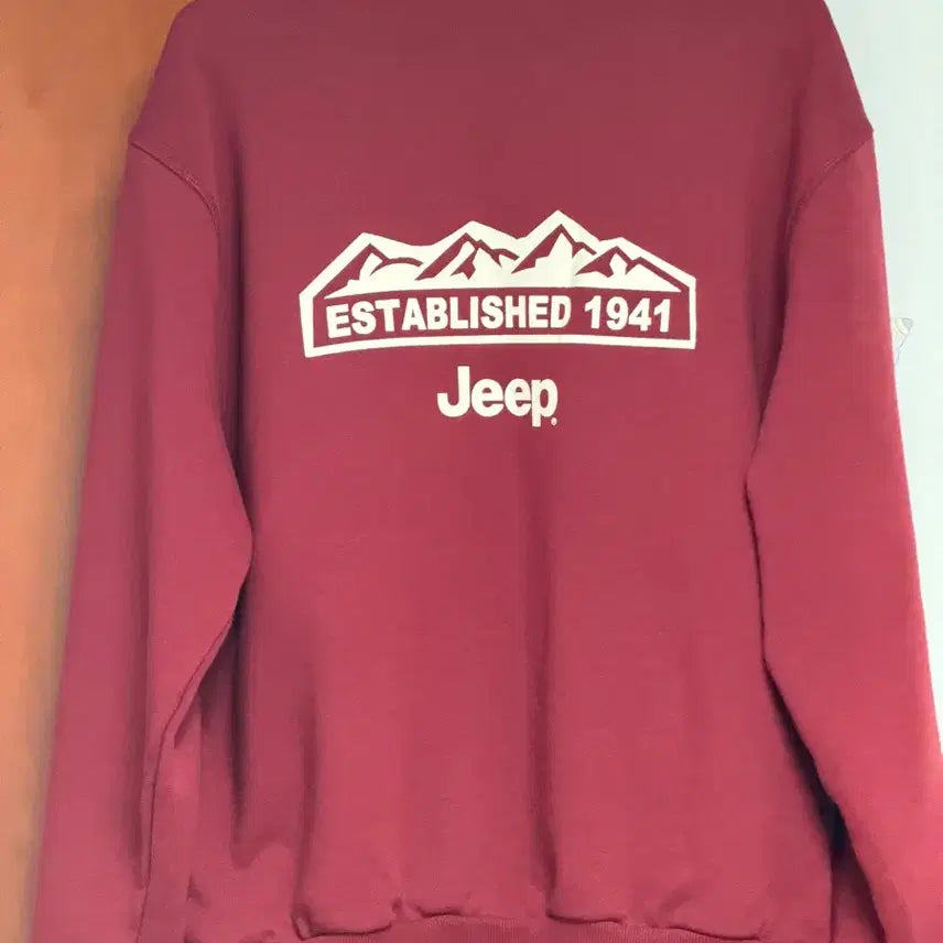 [BUNJANG] Jeep M-Logo Half-Zip Sweatshirt / 지프 M-Logo 반집업 맨투맨 jeep