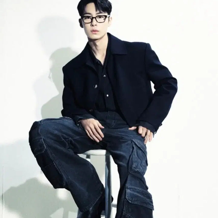 [BUNJANG] RECTO 24FW Short Jacket Dark Navy XL / 렉토 / 24FW 숏자켓 다크네이비 / XL(황금사이즈)