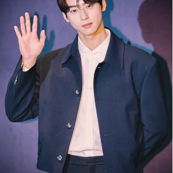 [BUNJANG] RECTO 24FW Short Jacket Dark Navy XL / 렉토 / 24FW 숏자켓 다크네이비 / XL(황금사이즈)