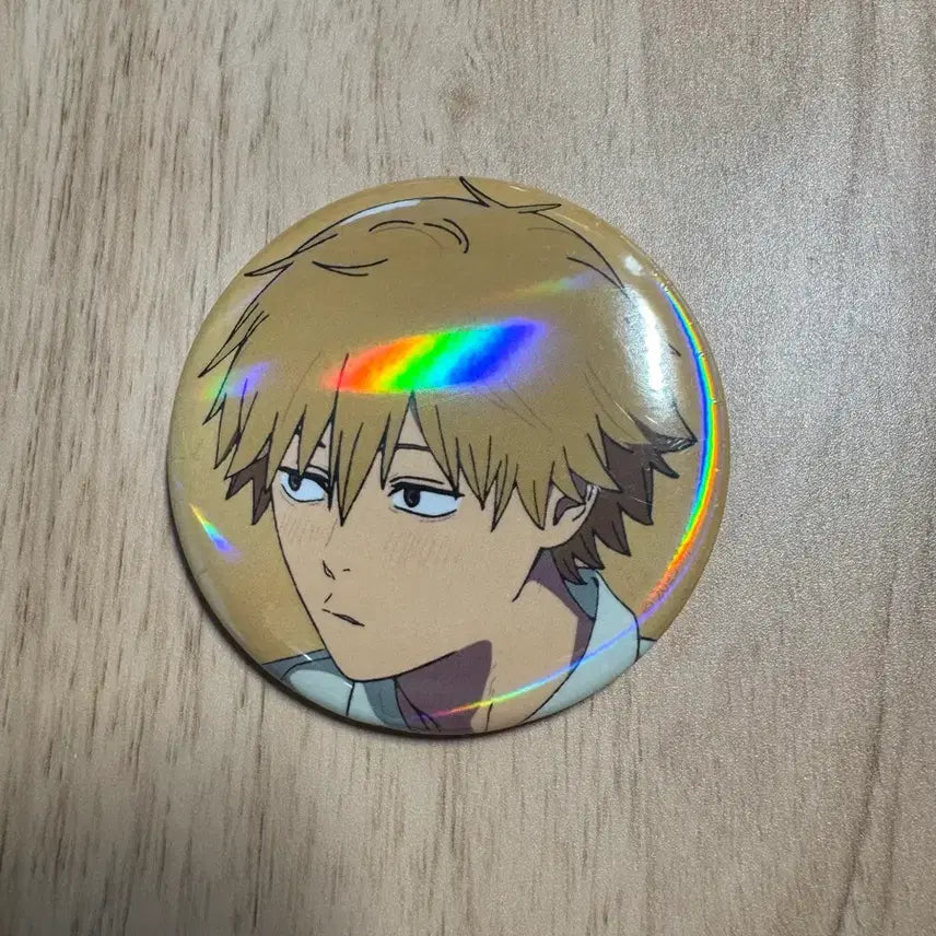 [BUNJANG] Chainsaw Man Denji Hologram Can Badge / [개봉] 체인소맨 덴지 홀로그램 캔뱃지