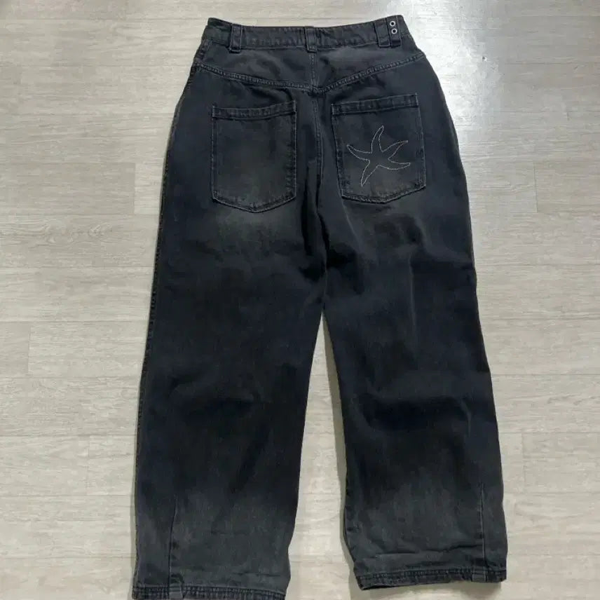 [BUNJANG] The Coldest Moment Black Denim Wide Pants / 더콜디스트모먼트 블랙 데님 와이드 팬츠M