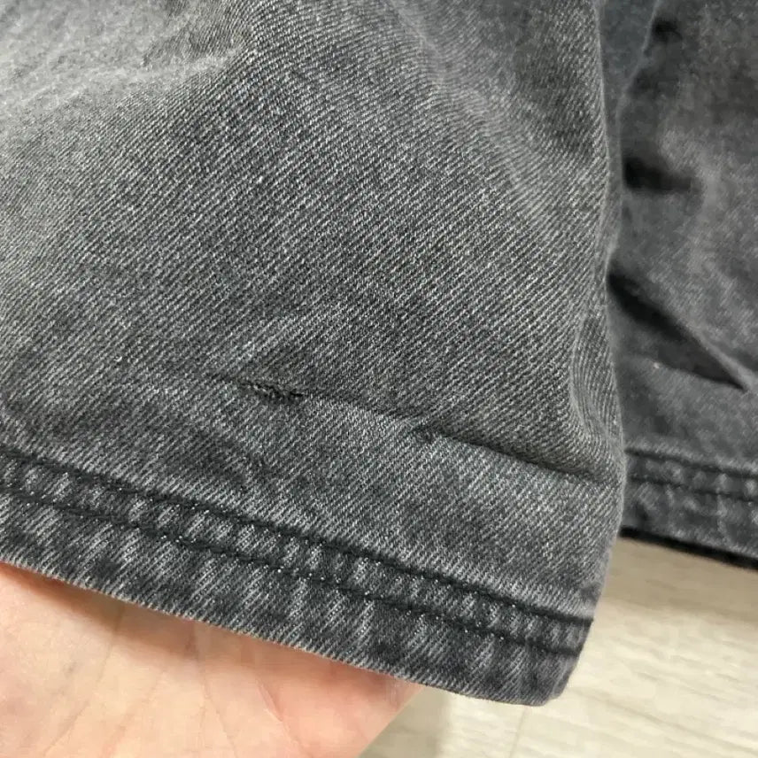 [BUNJANG] The Coldest Moment Black Denim Wide Pants / 더콜디스트모먼트 블랙 데님 와이드 팬츠M