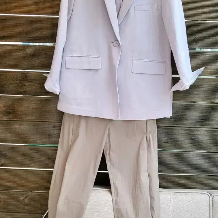 [BUNJANG] Tokyo Yiemmi Waltz Linen Suit Set / (새제품세트50만원대->5만8천)고급 여성 오버사이즈 린넨수트