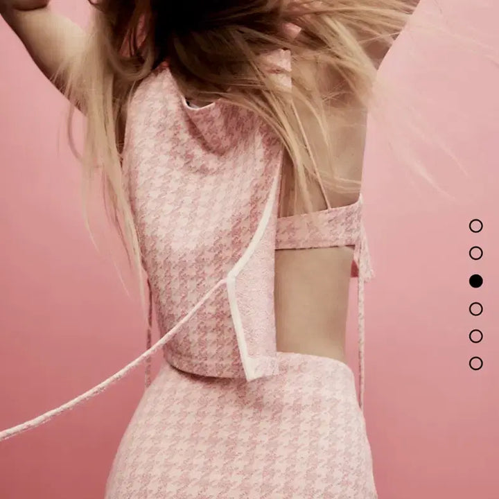 [BUNJANG] ZARA Houndstooth Skort (Pink) - Size S / 자라 하운드투스 치마바지 (핑크)