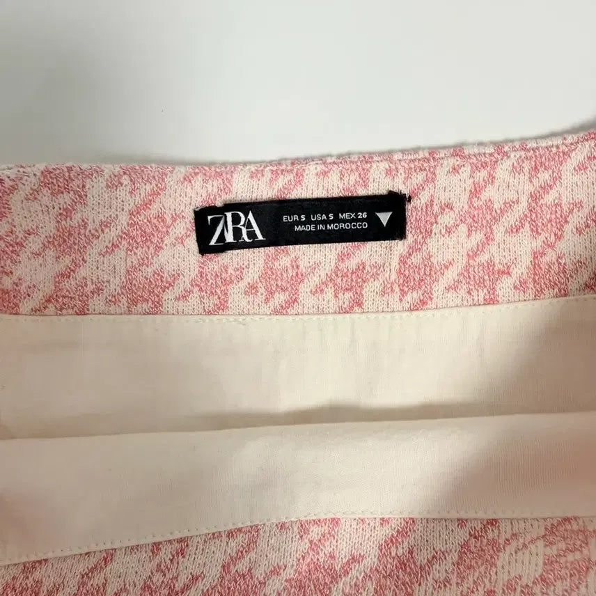 [BUNJANG] ZARA Houndstooth Skort (Pink) - Size S / 자라 하운드투스 치마바지 (핑크)