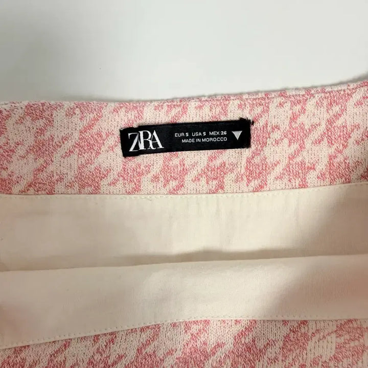 [BUNJANG] ZARA Houndstooth Skort (Pink) - Size S / 자라 하운드투스 치마바지 (핑크)