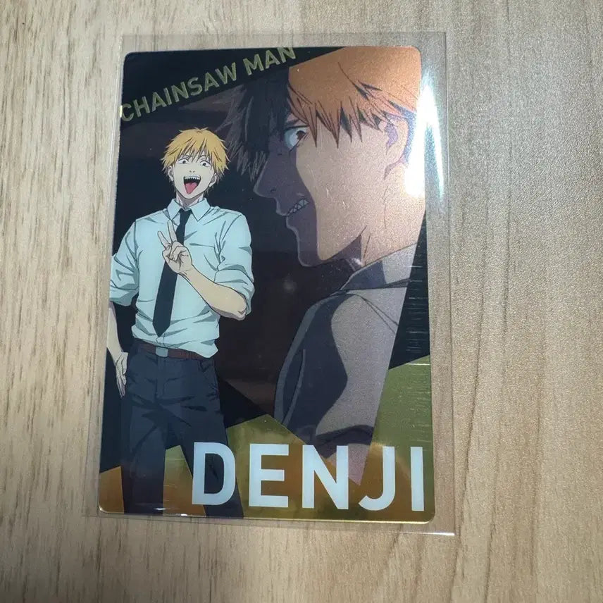 [BUNJANG] Chainsaw Man Denji Metallic Card / [개봉] 체인소맨 덴지 메탈릭 카드