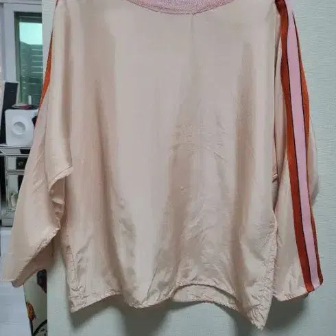 [BUNJANG] Sandro Pink Silk Blouse / (정품)산드로 핑크 실크 블라우스 Free