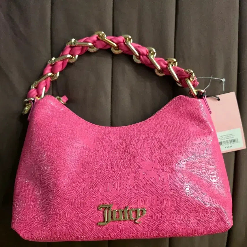 [BUNJANG] Juicy Couture Pink Chain Shoulder Bag / 쥬시꾸뛰르 핑크 체인 숄더백 새상품
