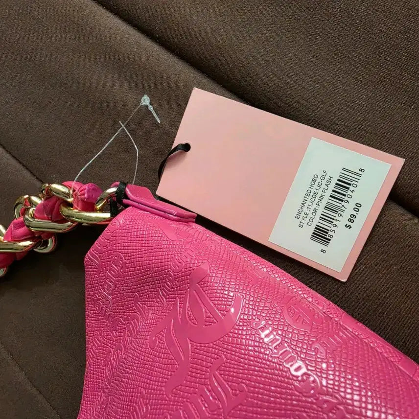 [BUNJANG] Juicy Couture Pink Chain Shoulder Bag / 쥬시꾸뛰르 핑크 체인 숄더백 새상품