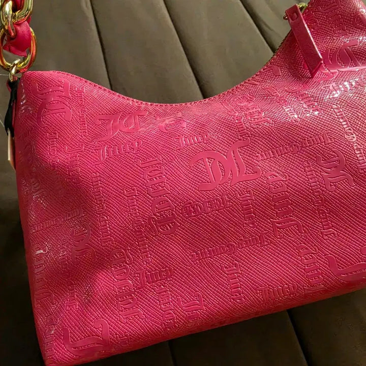 [BUNJANG] Juicy Couture Pink Chain Shoulder Bag / 쥬시꾸뛰르 핑크 체인 숄더백 새상품