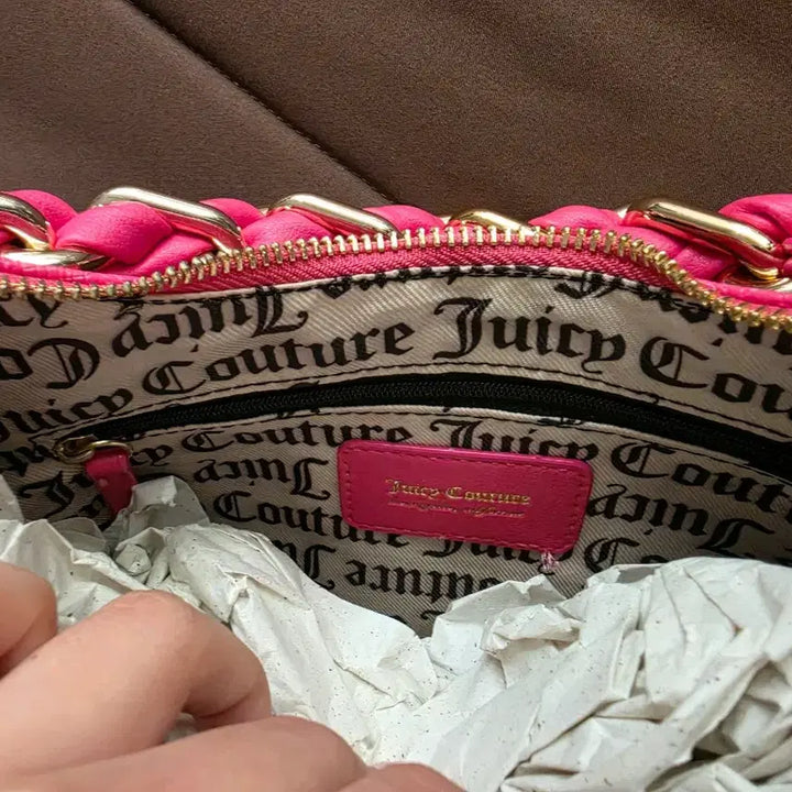 [BUNJANG] Juicy Couture Pink Chain Shoulder Bag / 쥬시꾸뛰르 핑크 체인 숄더백 새상품