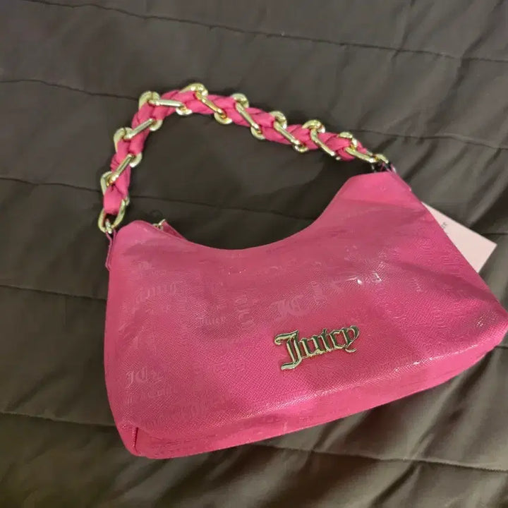 [BUNJANG] Juicy Couture Pink Chain Shoulder Bag / 쥬시꾸뛰르 핑크 체인 숄더백 새상품