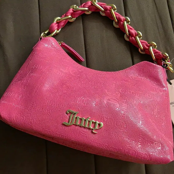 [BUNJANG] Juicy Couture Pink Chain Shoulder Bag / 쥬시꾸뛰르 핑크 체인 숄더백 새상품