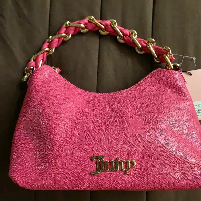 [BUNJANG] Juicy Couture Pink Chain Shoulder Bag / 쥬시꾸뛰르 핑크 체인 숄더백 새상품