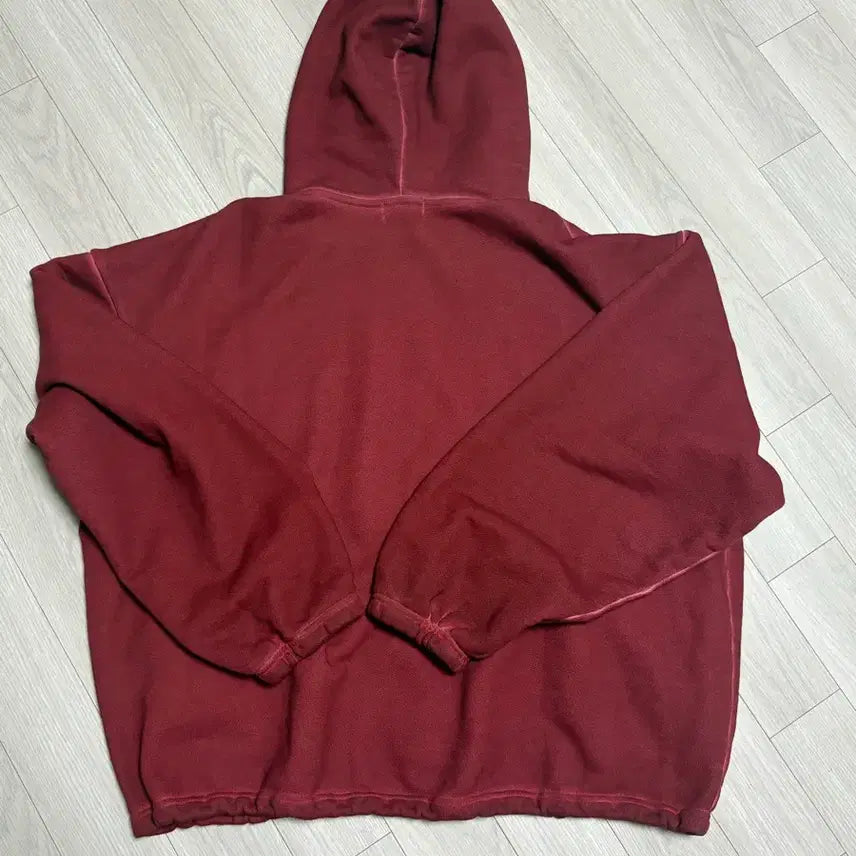 [BUNJANG] THUG CLUB Studded Hoodie Red (Size 3) / 떠그클럽 스터드 후드 레드 3사이즈
