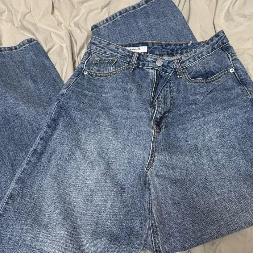 [BUNJANG] 8 Seconds Mid-Wash Wide Leg Pants Size 67 / 에잇세컨즈 중청 와이드 팬츠 67사이즈