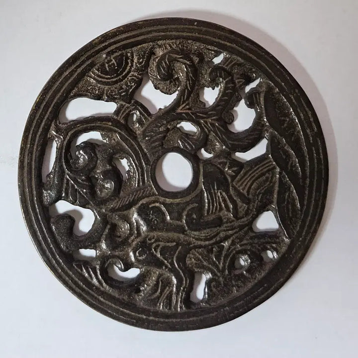[BUNJANG] Bronze Openwork Rabbit Amulet / [초대형] 청동 투조 토끼문 길상 별전ZK2660