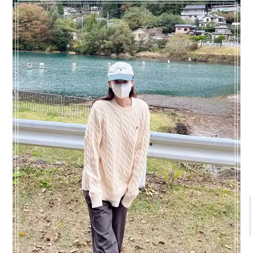 [SOLD OUT] 폴로 랄프로렌 케이블 니트 앤도버크림